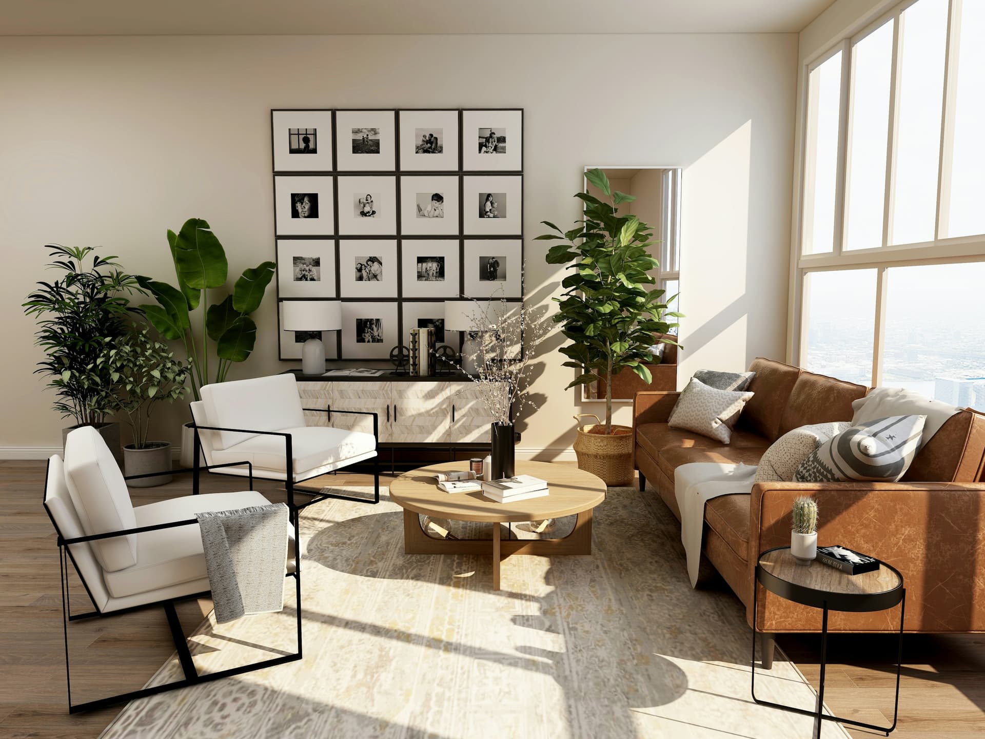Warm plaster and timber luxury residence by El-Kenz
